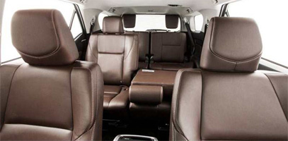 Toyota Fortuner interior rear