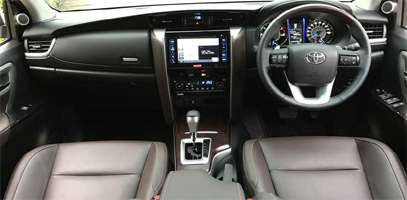 toyota fortuner interior front