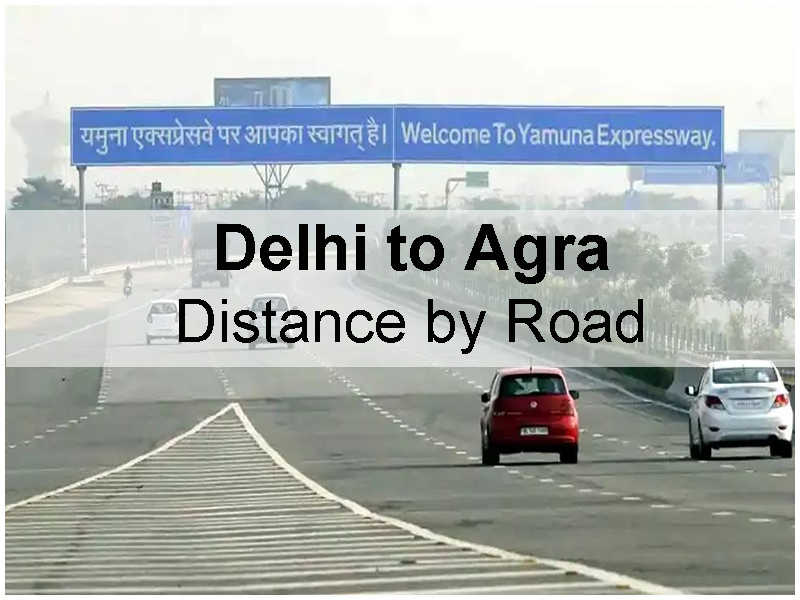 Delhi to Agra Distance